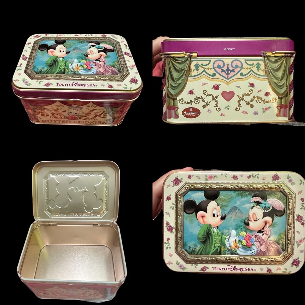 Disney Universal Studios Tokyo Japan Mickey and Minnie Cookie Tin